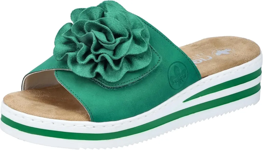 Rieker Dames Mules V0252 Groen
