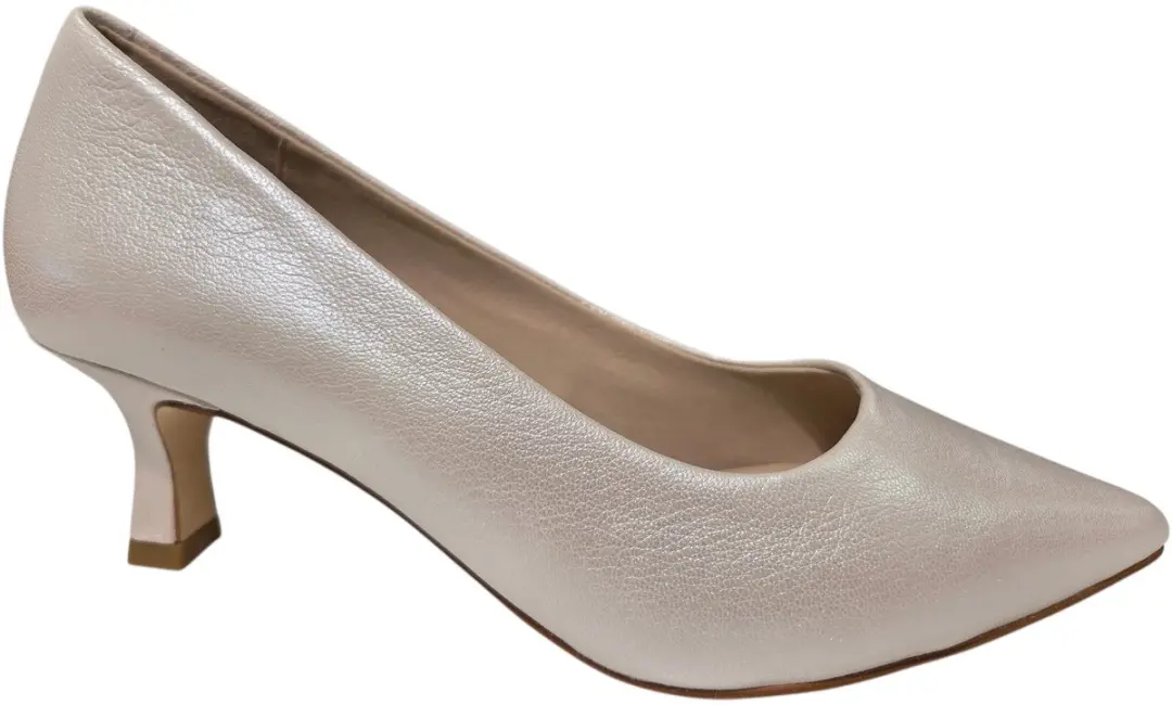 Caprice 9-9-22401-46 143 G Pump Wit Metallic Leer Dames