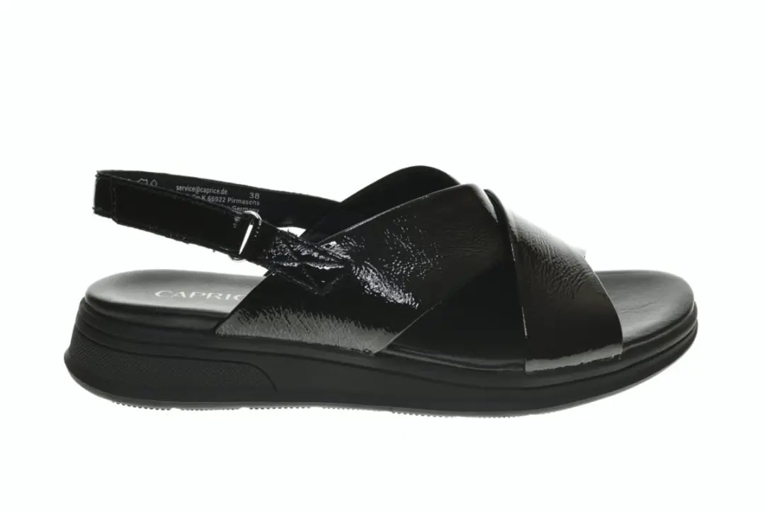 Zwarte Sandalen Lak Caprice maat 36