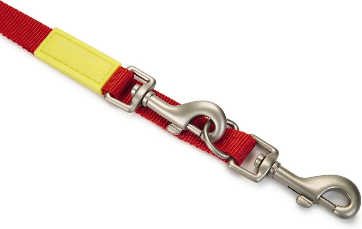 Beeztees Uni Hondenriem - 200cm x 20mm - Rood