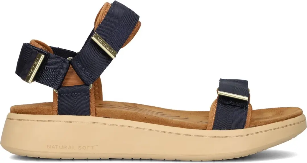 Woden Line Sandalen Dames Blauw 39