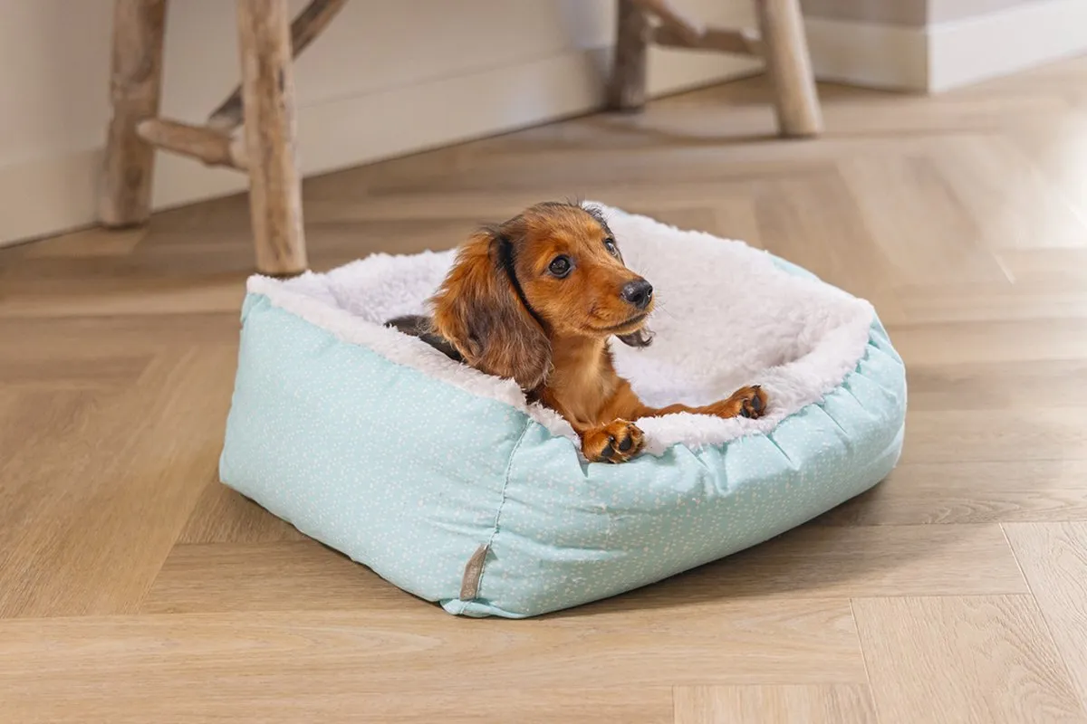 Beeztees Puppy Nappy Hondenmand - Blauw/Wit - 50x42x18 cm