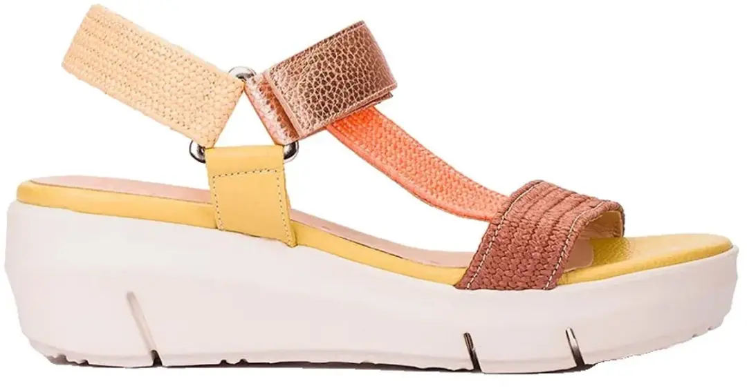 Wonders Flynn 90 Wedgesandalen Bruin,Oranje EU 41 Vrouw