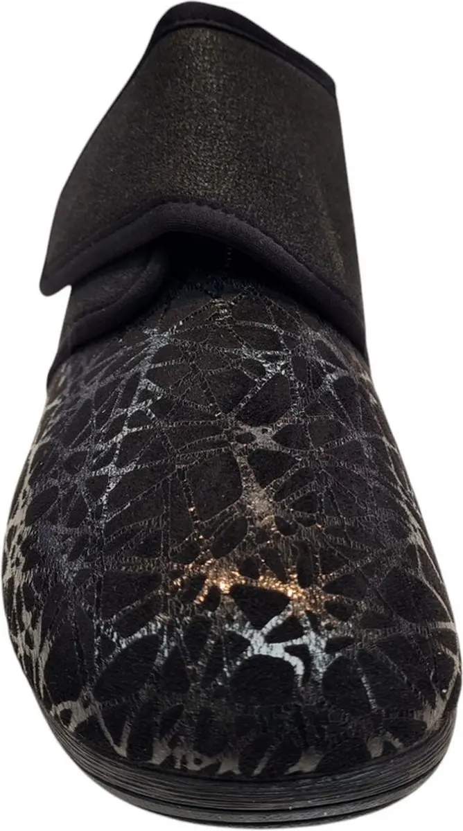Q Fit Geneve 1 Black design stretch Dames Verbandpantoffels - Zwart - 42 - afbeelding 2 van 6