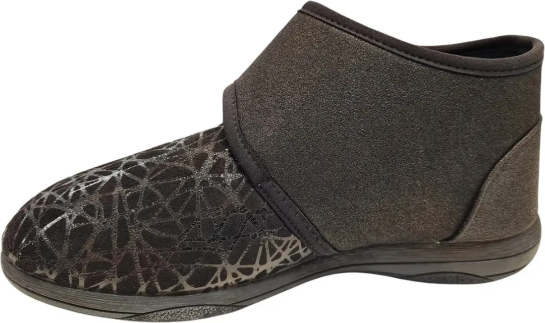 Q Fit Geneve 1 Black design stretch Dames Verbandpantoffels - Zwart - 42 - afbeelding 4 van 6