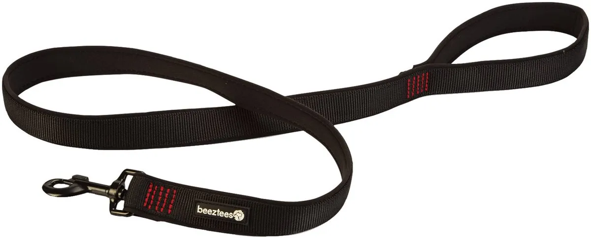 Beeztees Parinca Premium Hondenriem - 180cm x 25mm - Zwart