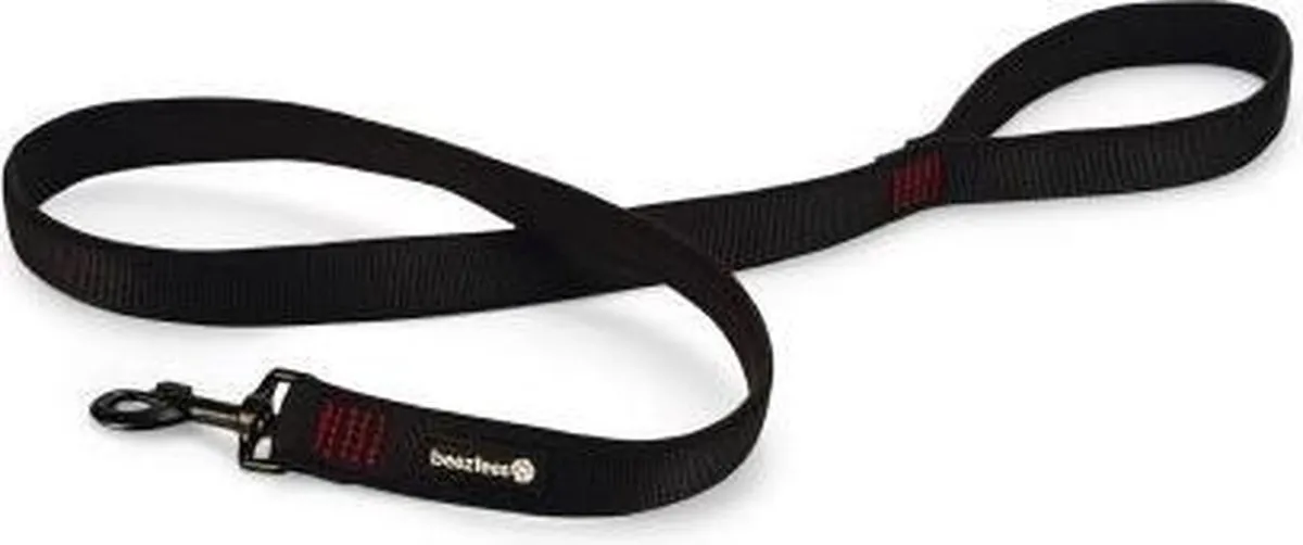 Beeztees Parinca Premium Hondenriem - 180cm x 25mm - Zwart