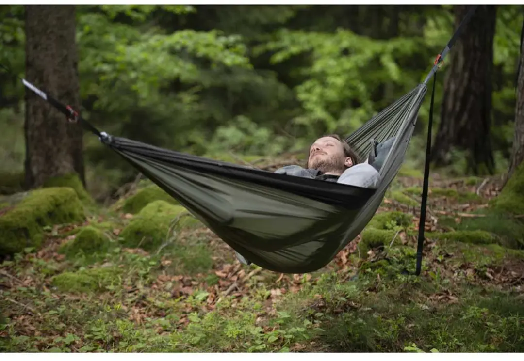 Cocoon Travel Hammock Set Double - Cypress Green - afbeelding 3 van 6