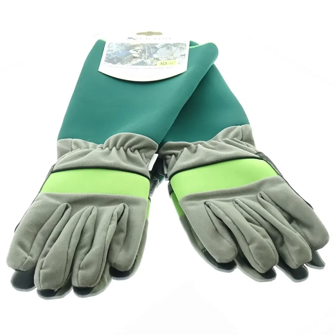 Blackfox tuinhandschoenen onderarmbescherming groen-grijs maat 10/XL