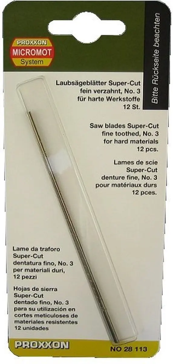 Proxxon Super-Cut Fijnzaagblad 12 Stuks Pr28113