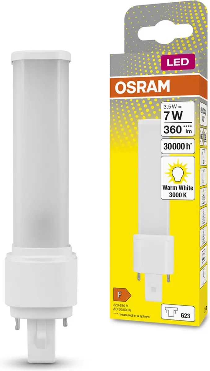 Osram Dulux LED G23 3,5W 3000K - afbeelding 5 van 6