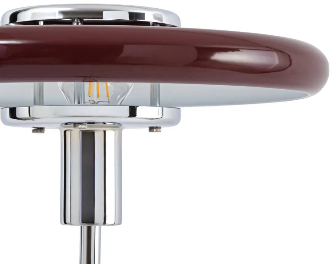 Lindby Branford vloerlamp - Bordeauxrood - afbeelding 3 van 6