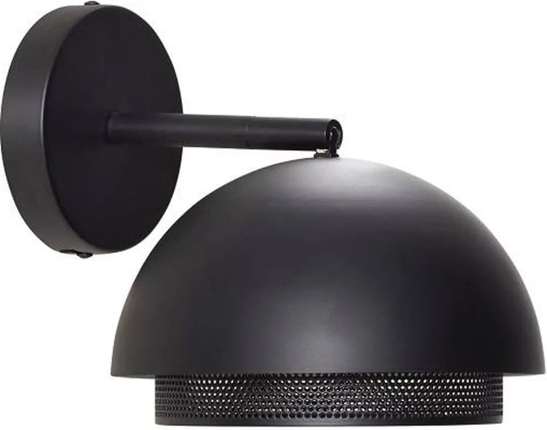 Hübsch Edge Wandlamp Zwart 18x27cm - afbeelding 6 van 6