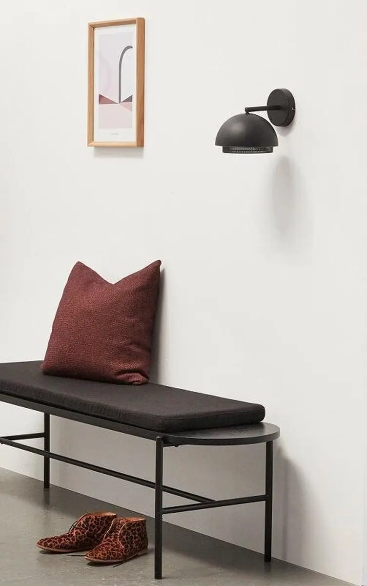 Hübsch Edge Wandlamp Zwart 18x27cm - afbeelding 2 van 6