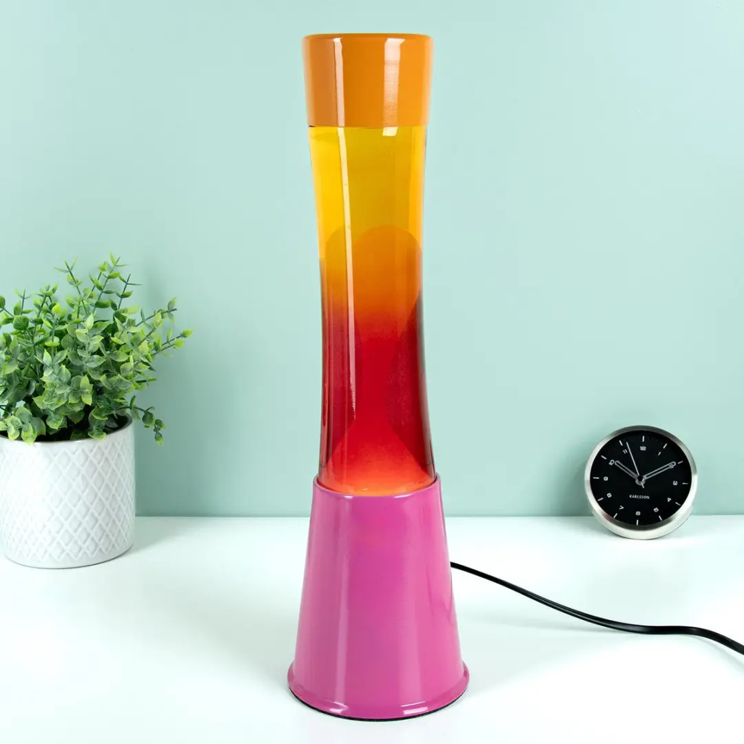 Lava Lamp tower Pink And Orange Gradient van Fisura