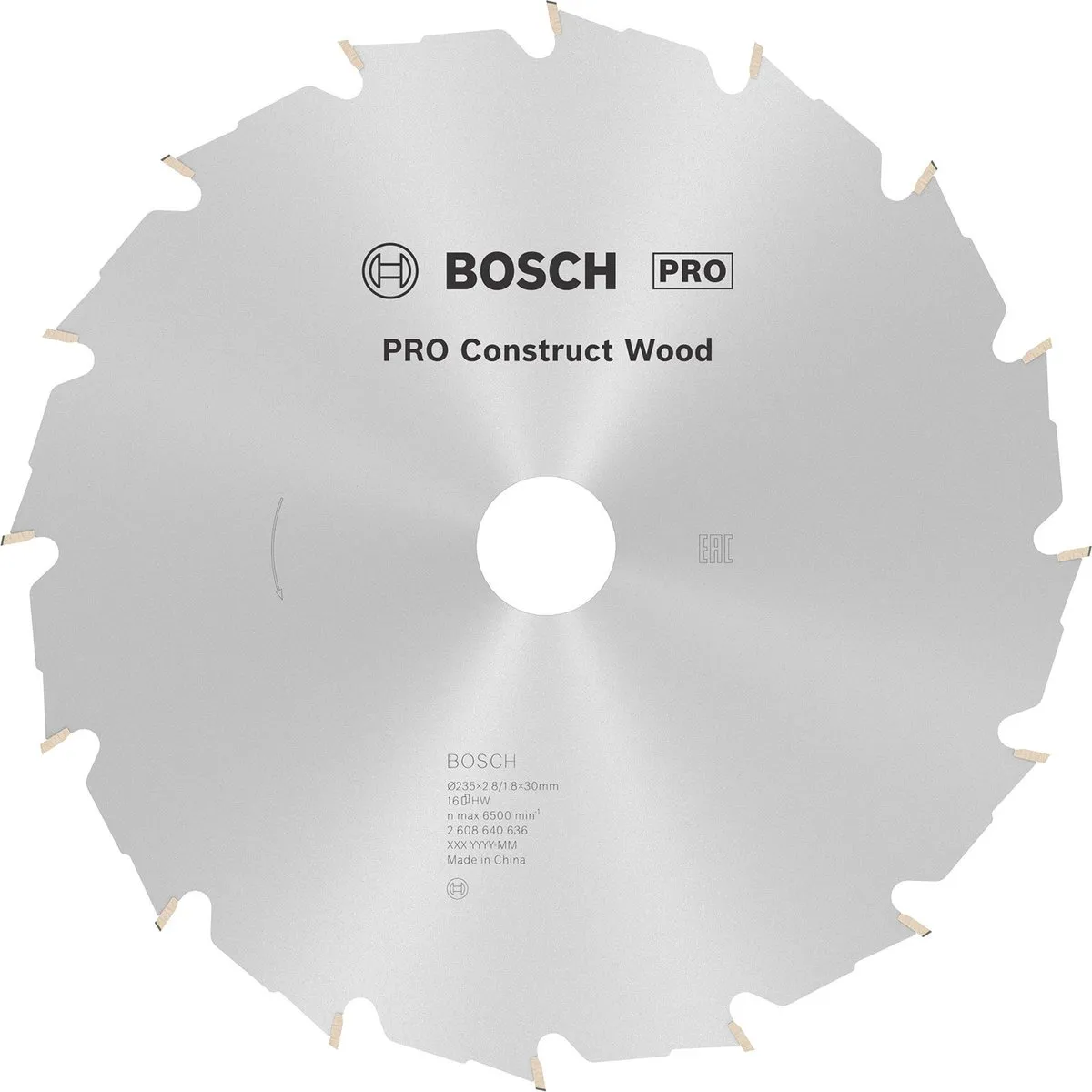 Bosch Professional Cirkelzaagblad Construct Wood 235mm