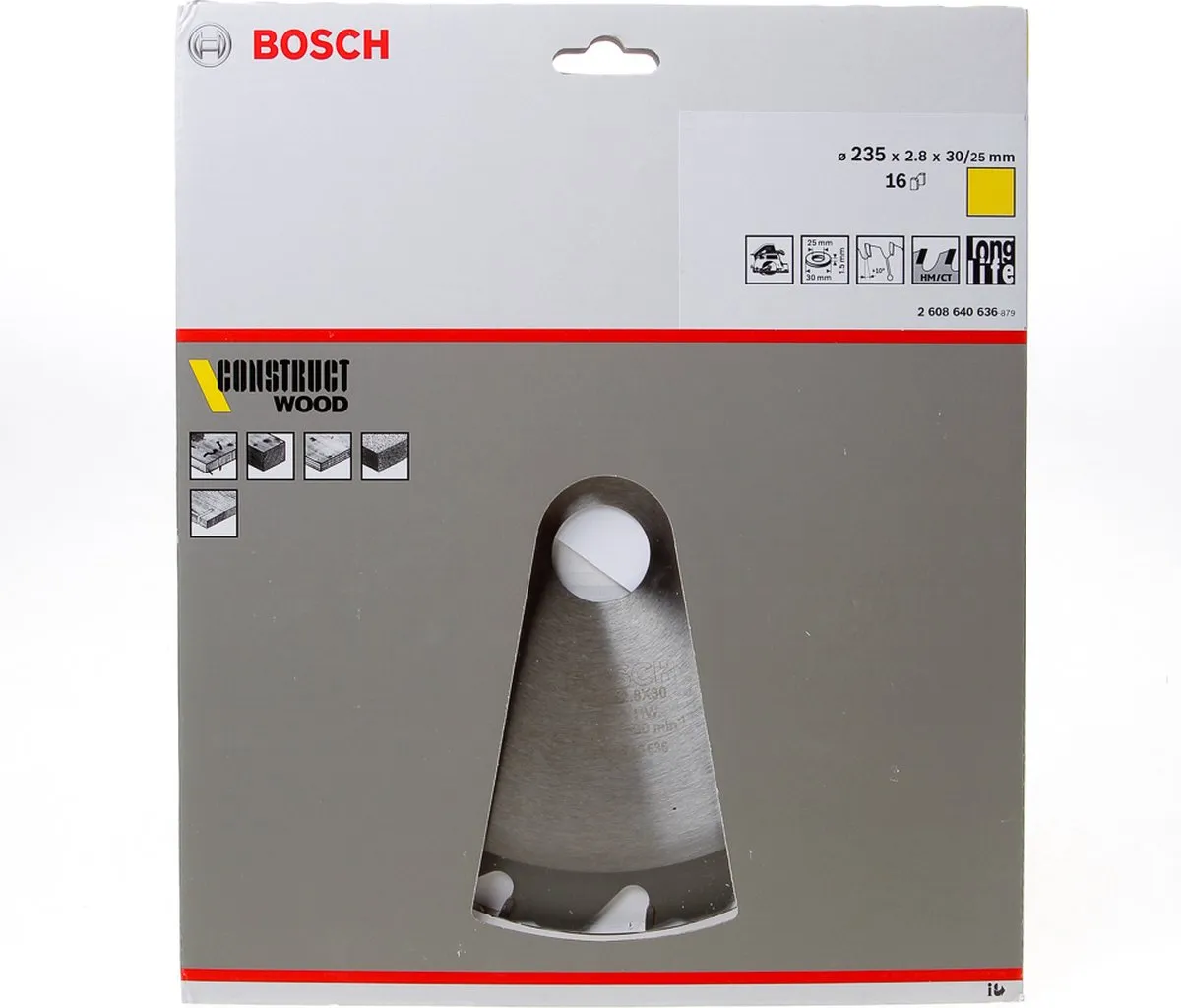 Bosch Professional Cirkelzaagblad Construct Wood 235mm - 16 Tanden - afbeelding 6 van 6