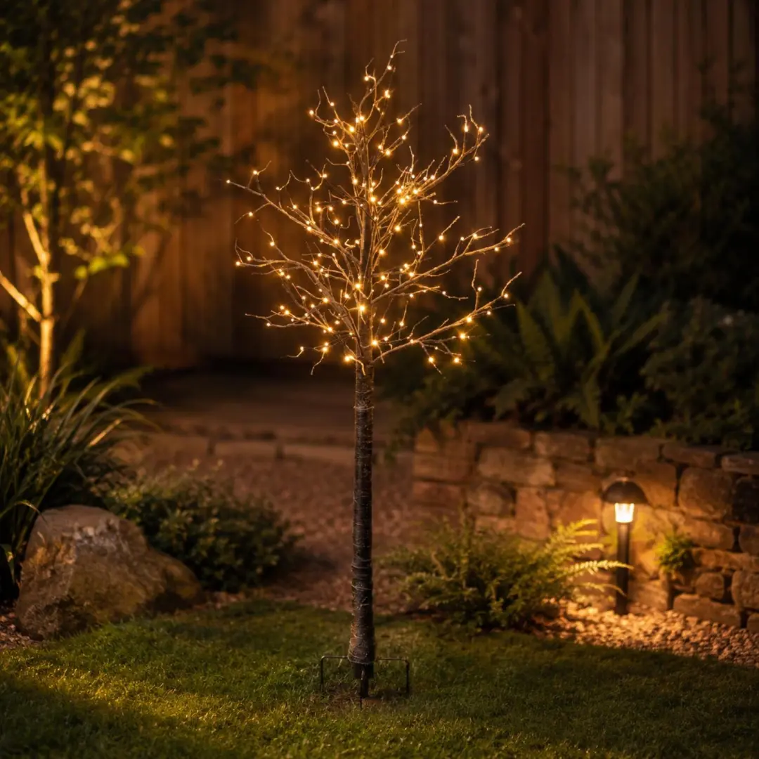 Anna's Collection Berkenboom Lichtboom 160cm Warm Wit