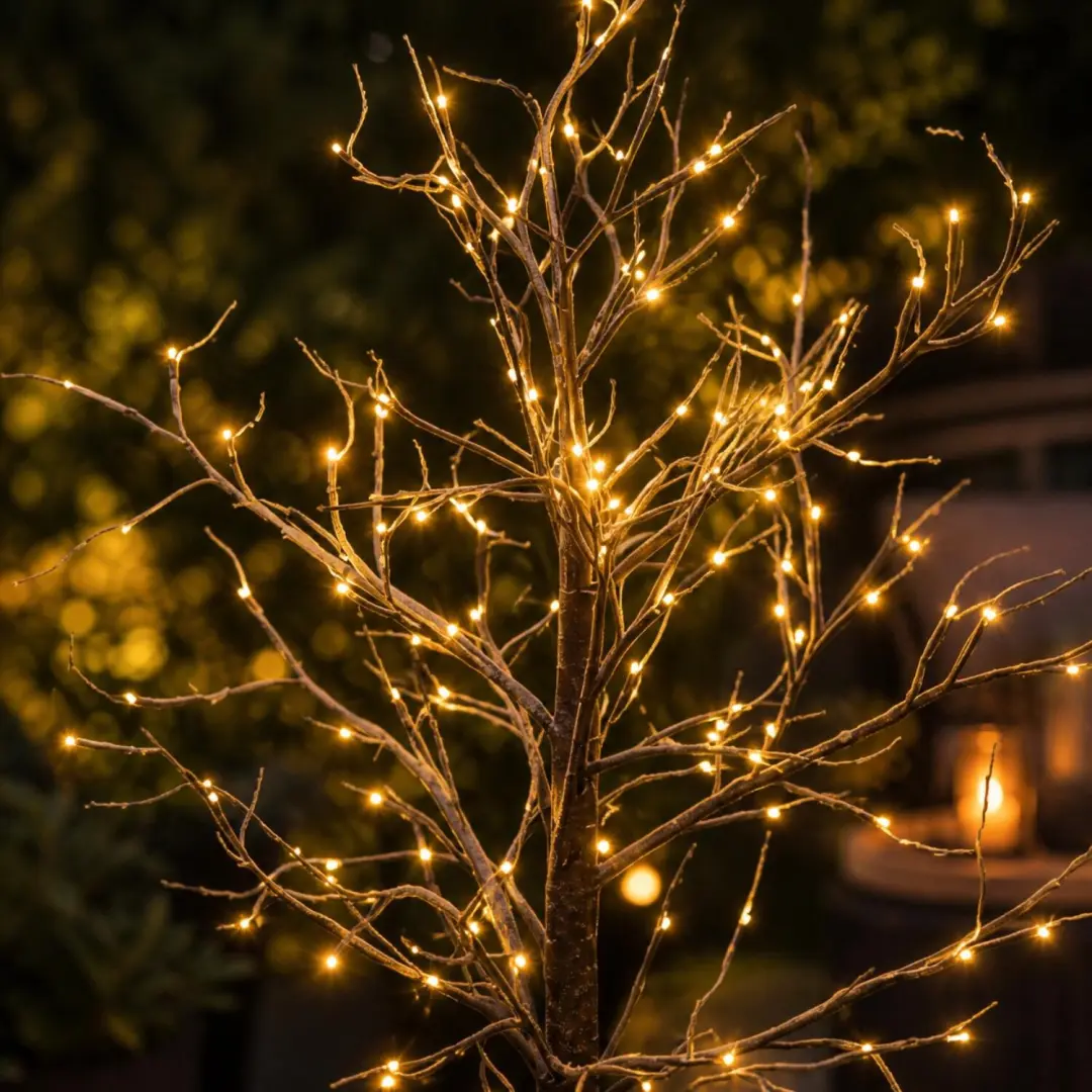 Anna's Collection Berkenboom Lichtboom 160cm Warm Wit - afbeelding 2 van 6