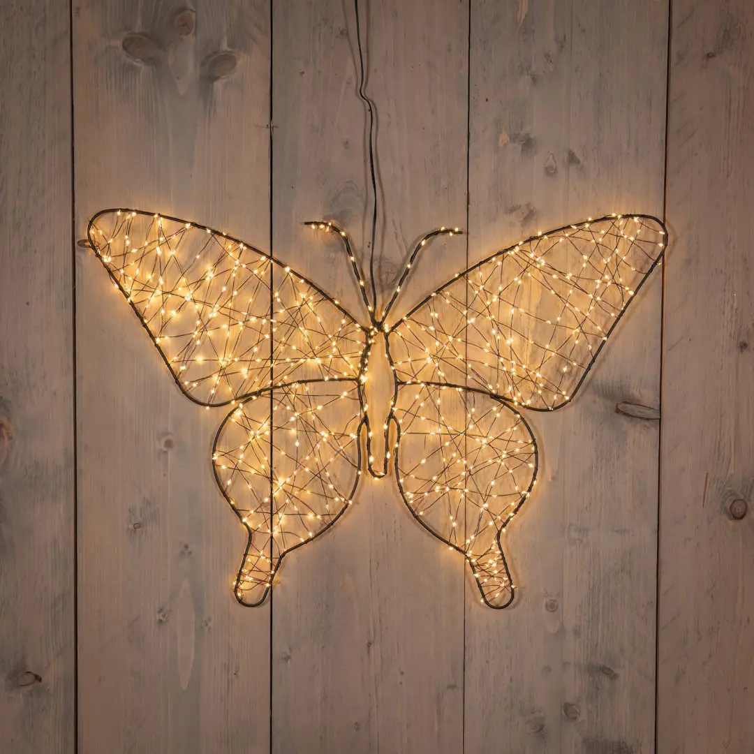 Anna's Collection LED Vlinder Metaal Kerstverlichting 600 LEDs 43cm Classic Warm