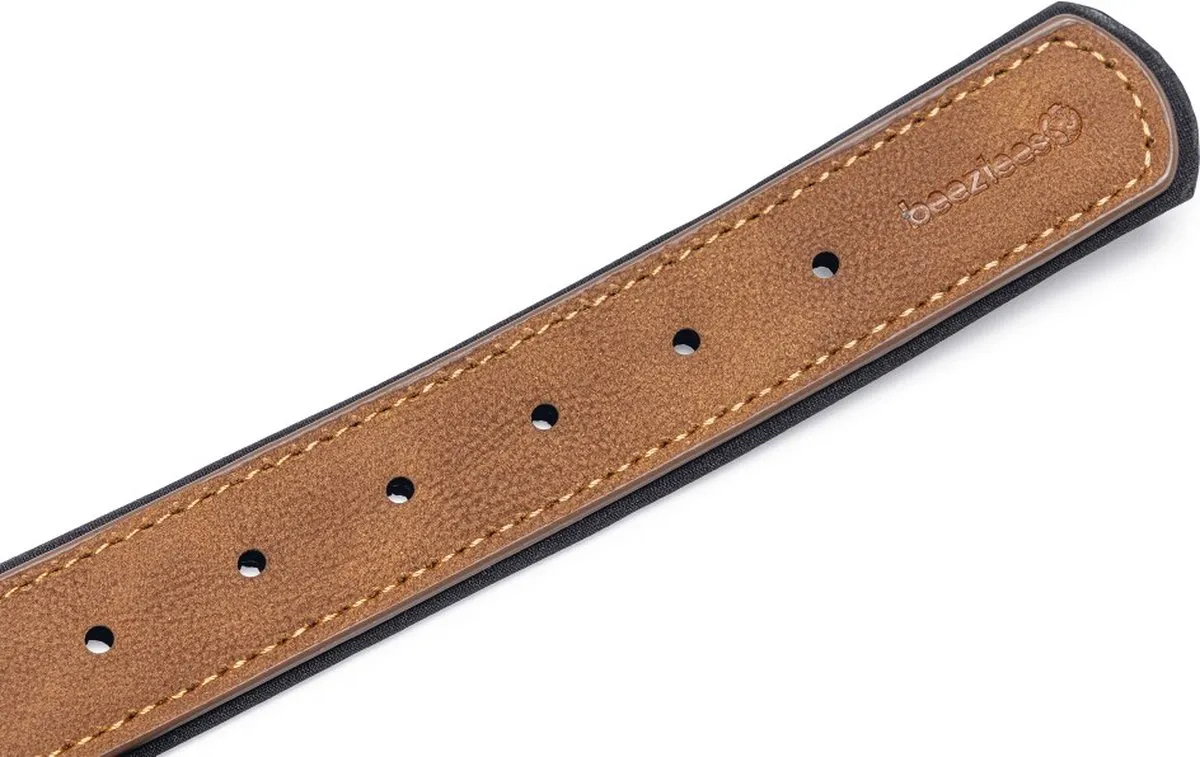 Beeztees Balacron Ax Halsband Hond - Bruin 43-53cm x 25mm