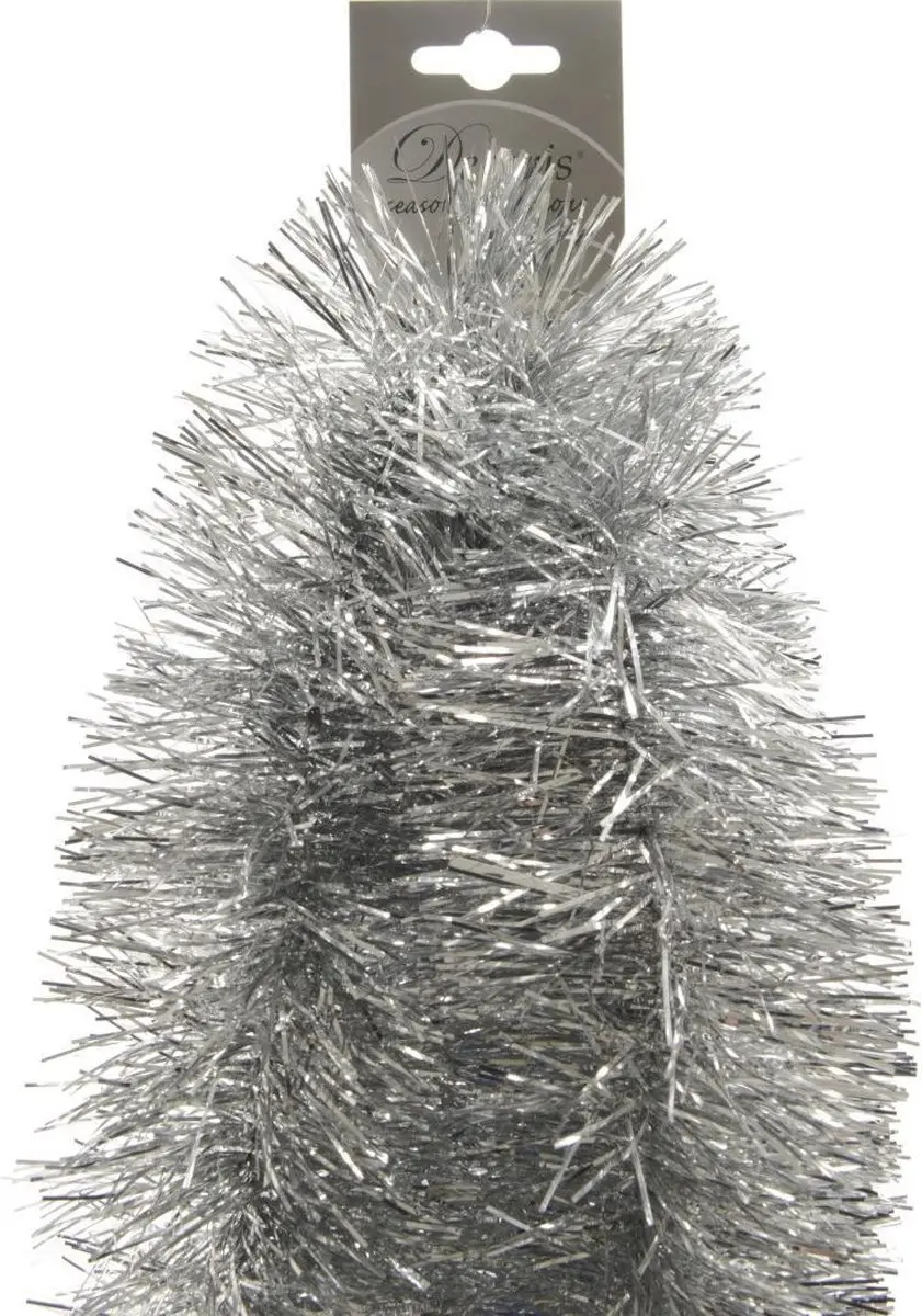 Decoris Lametta Guirlande Zilver 10x270cm