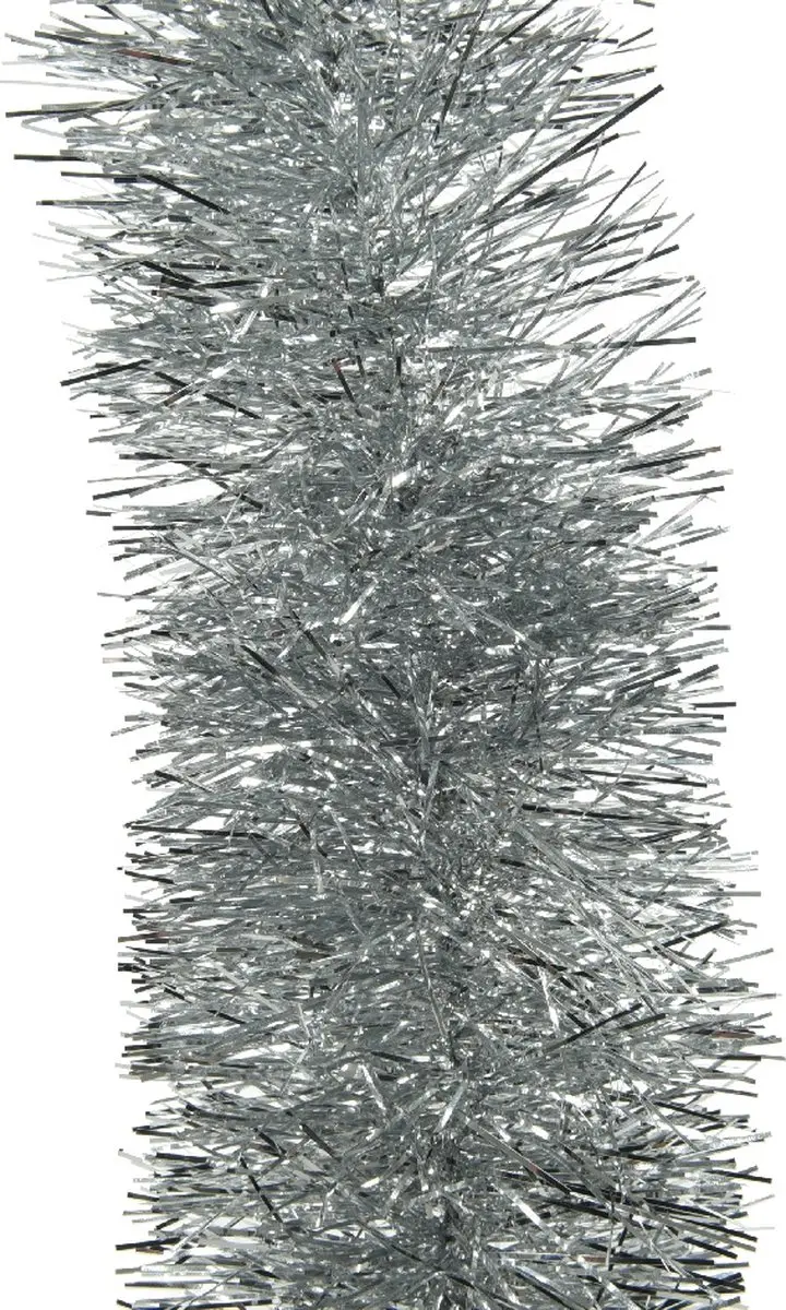 Decoris Lametta Guirlande Zilver 10x270cm - afbeelding 2 van 3
