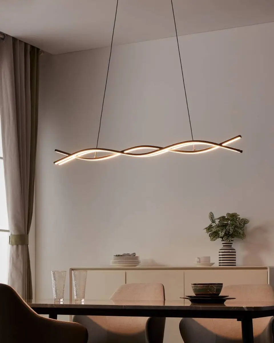 Eglo Lasana 3 Hanglamp 98.5cm Zwart/Wit - afbeelding 6 van 6