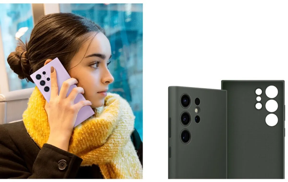 Samsung Siliconen Hoesje S23 Ultra - Khaki - EF-PS918TGEGWW