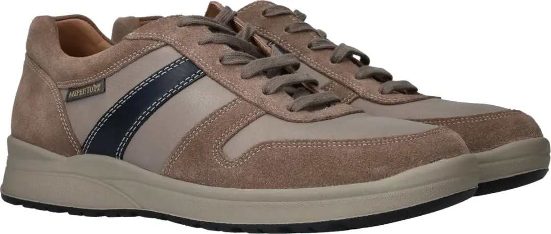 Mephisto Vito Sneakers - Heren - Taupe - Maat:41½ - afbeelding 2 van 6