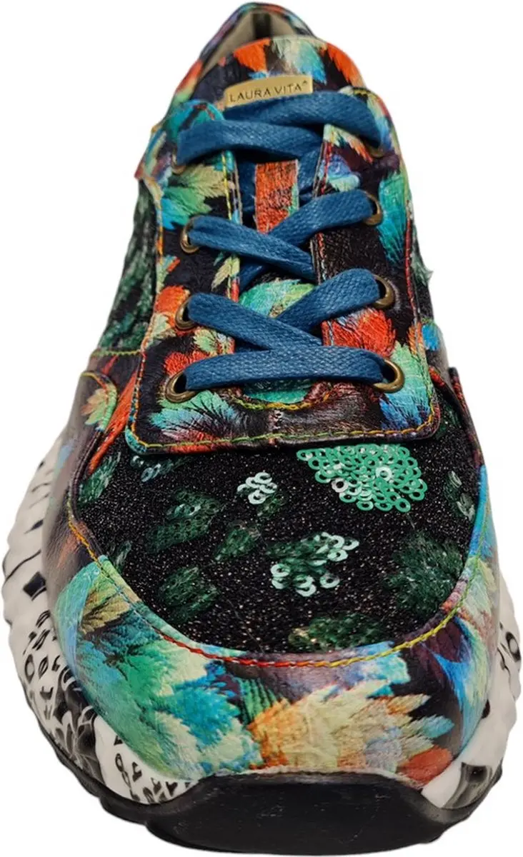 Laura Vita Burton 45 Kaki Dames Sneakers - Groen 40 - afbeelding 3 van 4