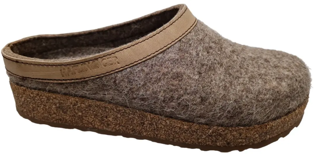 Haflinger Grizzly Torben - Pantoffels Dames - Pantoffels Heren - Turf - Maat 43