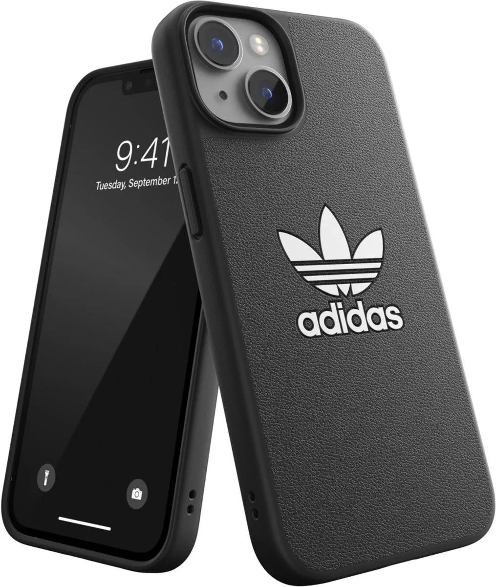 Adidas Moulded Case BASIC iPhone 14 Hoesje - Zwart