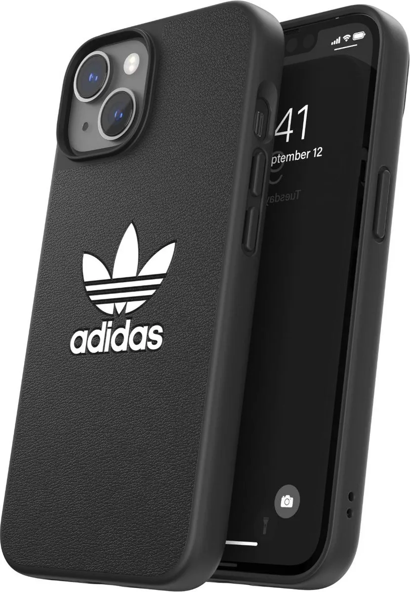 Adidas Moulded Case BASIC iPhone 14 Hoesje - Zwart