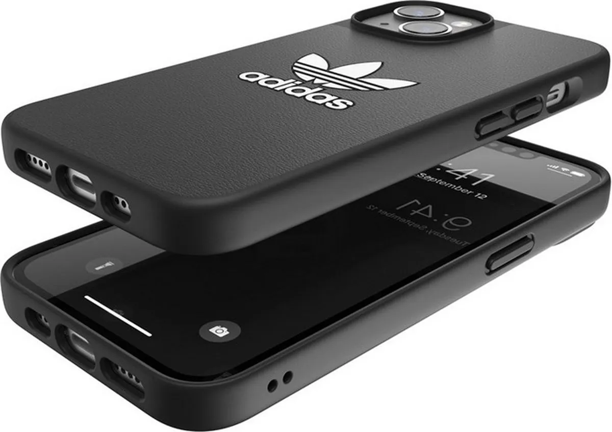 Adidas Moulded Case BASIC iPhone 14 Hoesje - Zwart