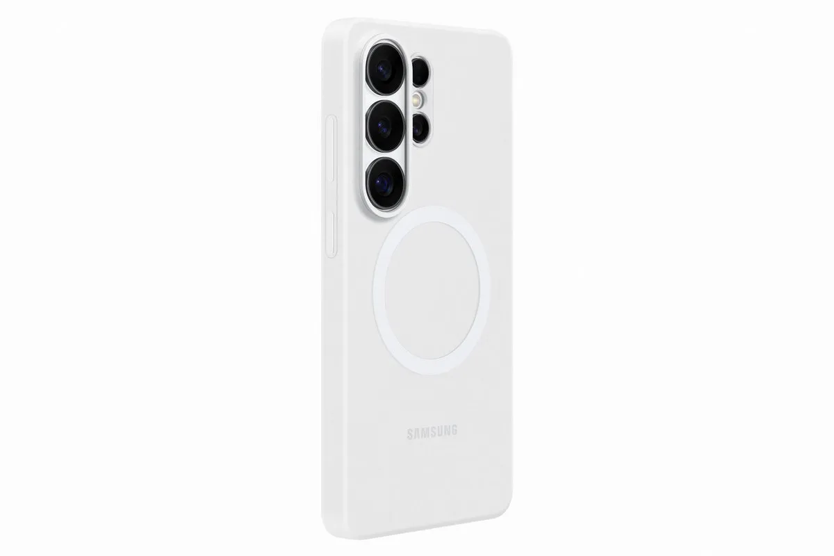 Samsung Galaxy S26 Ultra Silicone Magnet Hoesje - Wit EF-ES948CWEGWW