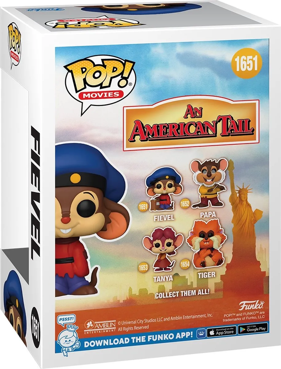 Funko Feivel der Mauswanderer Fievel Pop! Vinylfiguur - 1651 - Multicolor