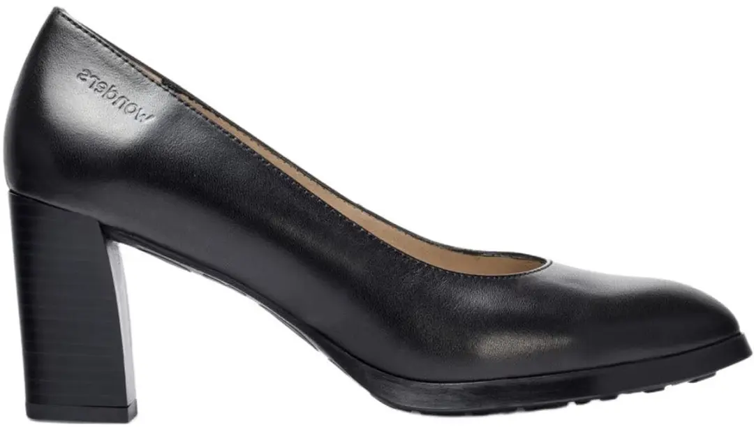 Wonders Vflex 01 - dames pump - Zwart - maat 36 (EU) 3 (UK)