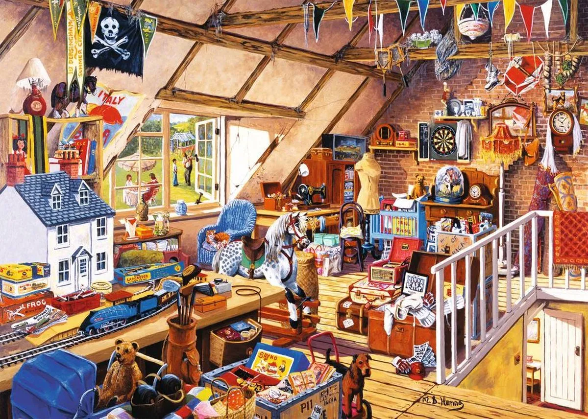 House of Puzzles Grandma's Attick Puzzle 1000 Stuks - HP0181 - Multicolor