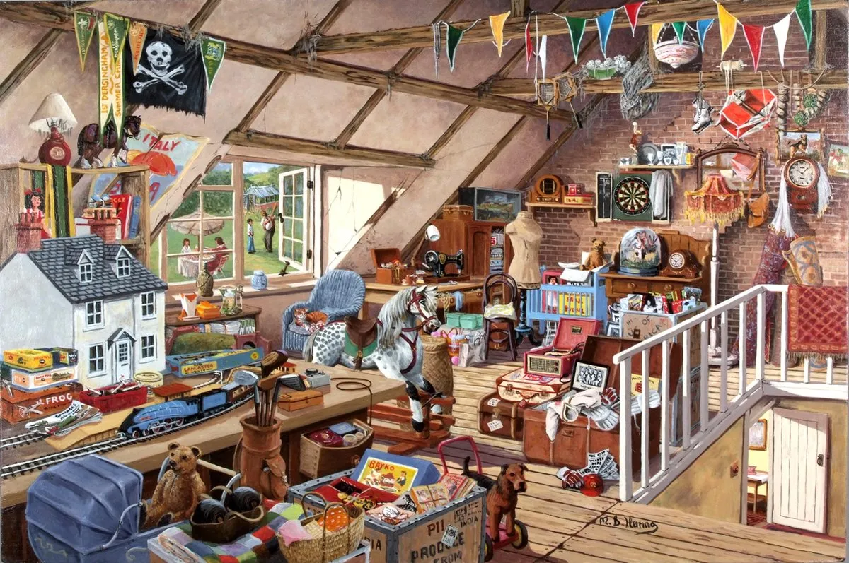 House of Puzzles Grandma's Attick Puzzle 1000 Stuks