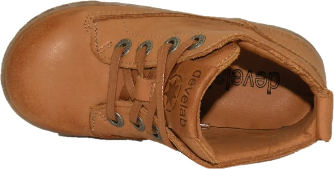 Develab 46094 Veterschoenen Cognac - afbeelding 2 van 6