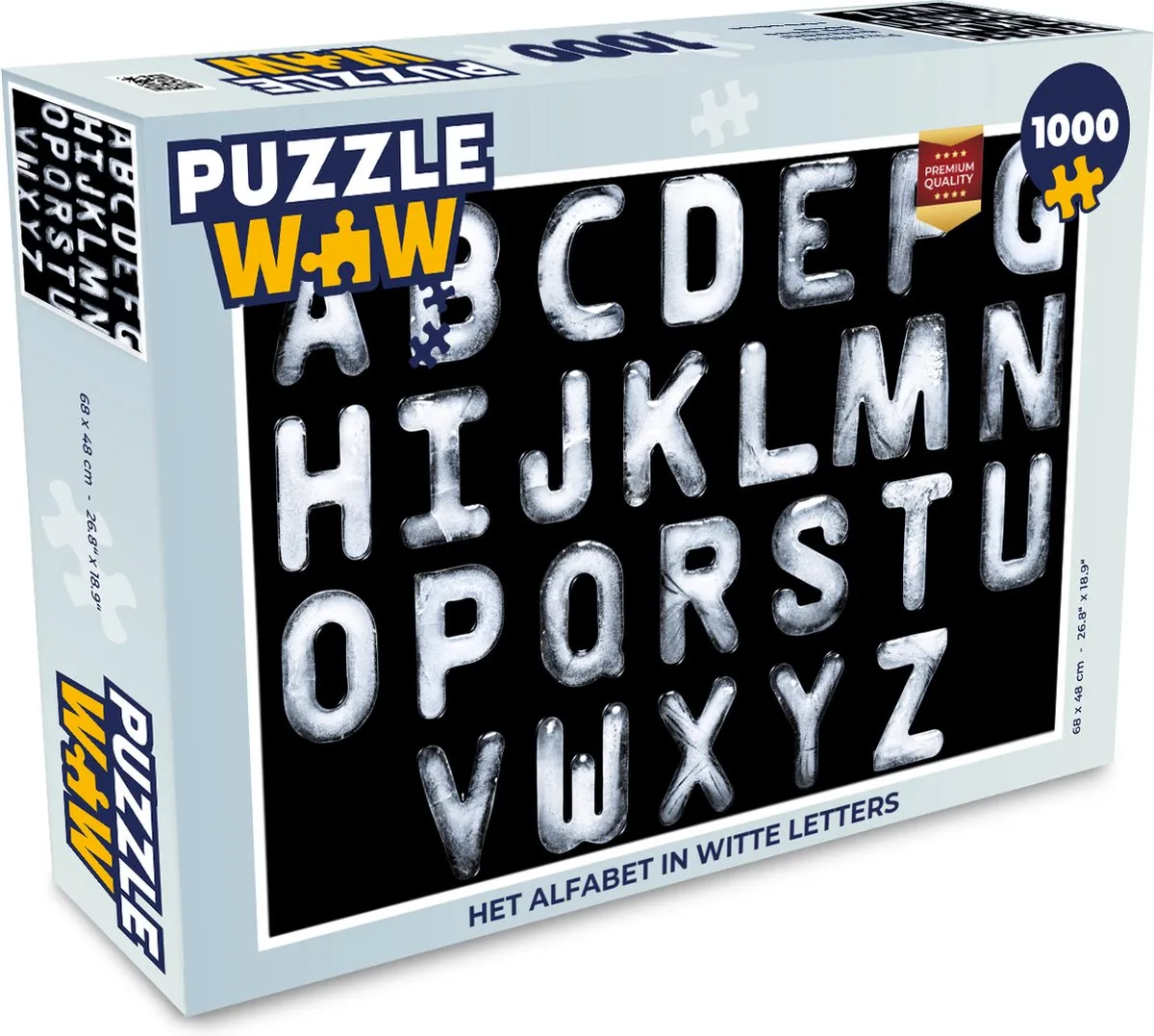 PuzzleWow Het alfabet Legpuzzel 1000 Stuks