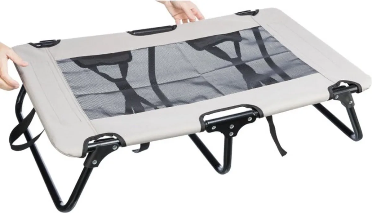 Trixie Stretcher Hondenligbed Grijs/Zwart - 79x50x19cm