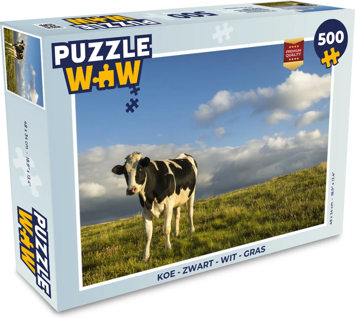 PuzzleWow Koe Legpuzzel 500 Stuks