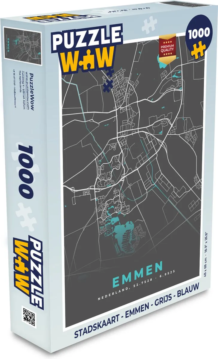 PuzzleWow Emmen Legpuzzel 1000 Stuks