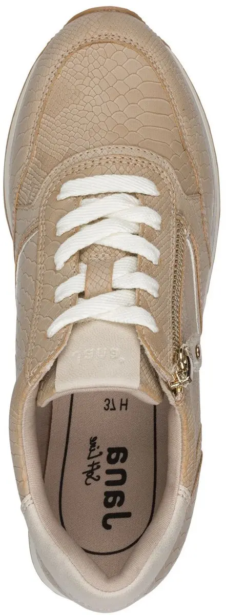 Jana Dames Sneaker H-breedte - Tan - 40 - afbeelding 4 van 6