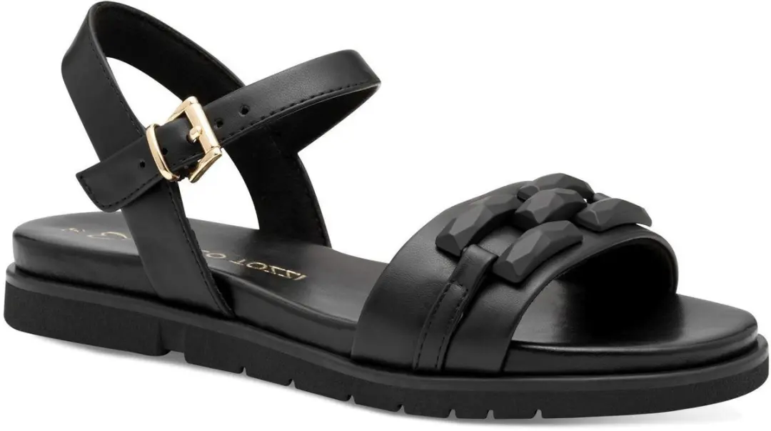 Marco Tozzi Dames Sandaal 2-28406-44 001 F-breedte Maat: 40 EU