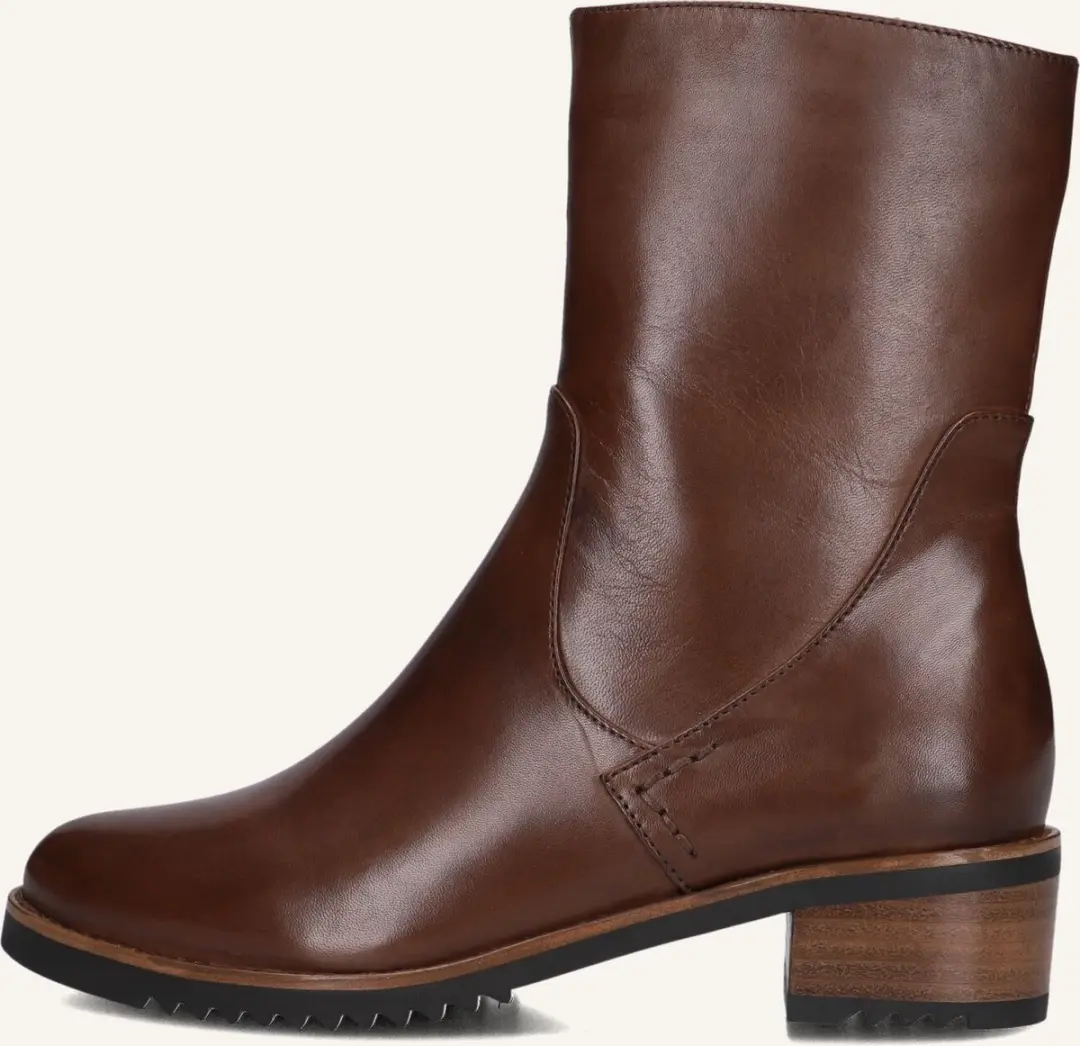 EVERYBODY Bee Enkellaarsjes - Enkelboots met rits - Dames - Bruin - Maat 39,5
