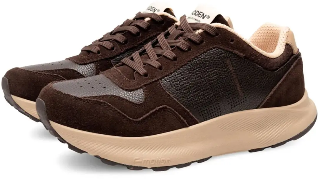 Woden Mathilde Runner Leather Schoenen Bruin - afbeelding 2 van 4