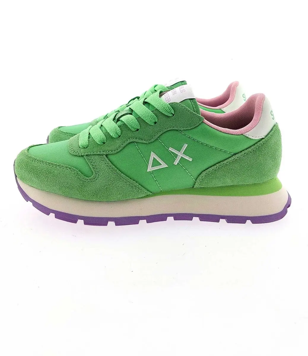Sun68 Ally Solid Nylon Sneakers - Groen - 37 - afbeelding 2 van 6